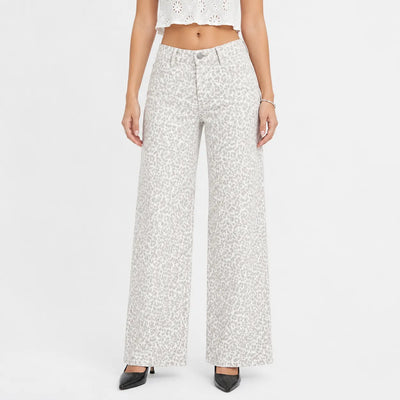 Women's Mid Rise BBL Wide Leg Jeans