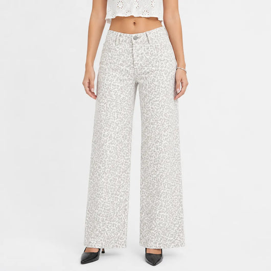 Women's Mid Rise BBL Wide Leg Jeans