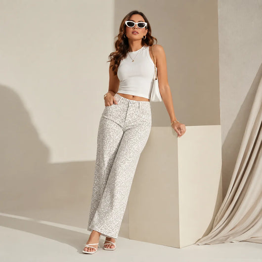 Women's Mid Rise BBL Wide Leg Jeans