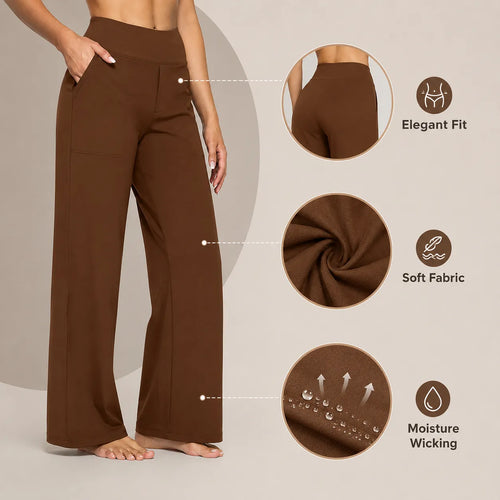 Women's High Waist Wide Leg Yoga Pants