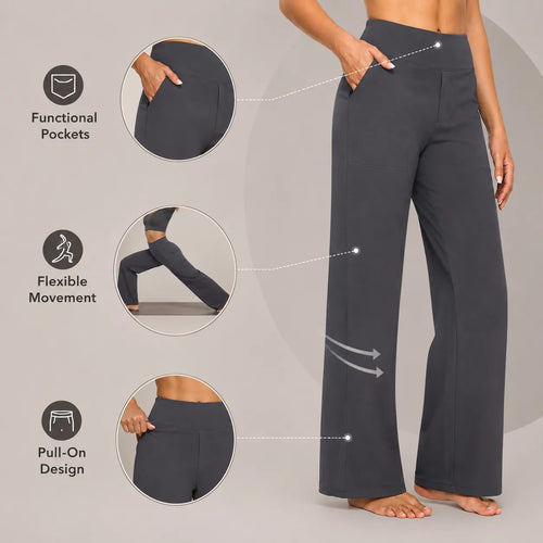 Women's High Waist Wide Leg Yoga Pants