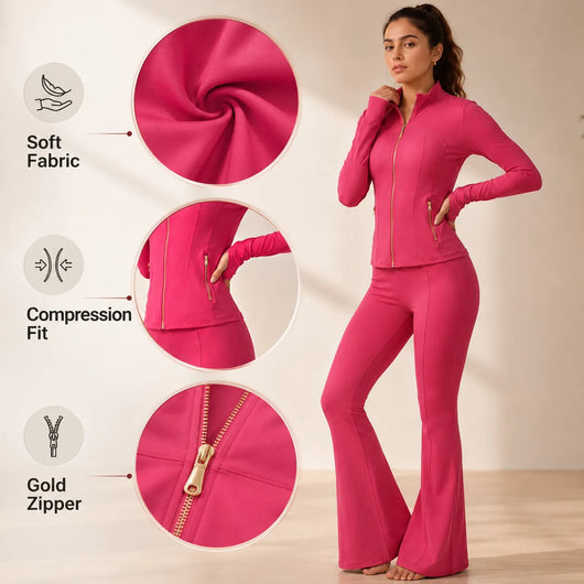 Women's Yoga Jacket & Leggings Set