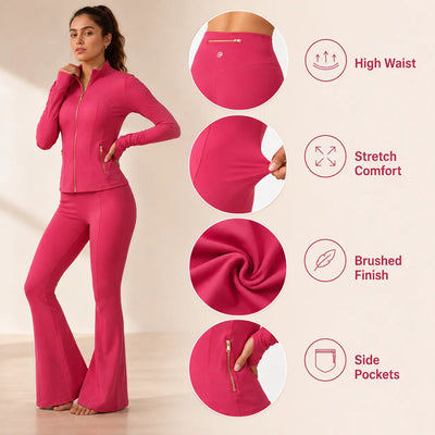 Women's Yoga Jacket & Leggings Set