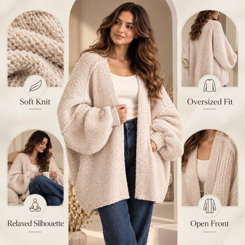 Women’s Oversized Knit Cardigan Sweater