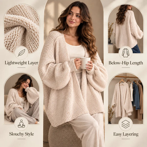 Women’s Oversized Knit Cardigan Sweater