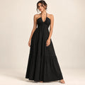 Women’s Halter V Neck Maxi Dress
