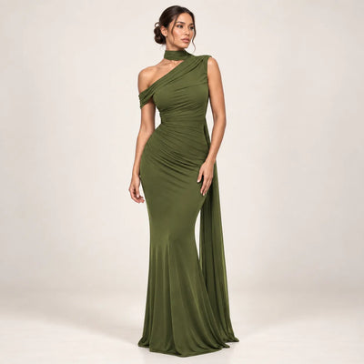 Women’s One Shoulder Formal Maxi Dress