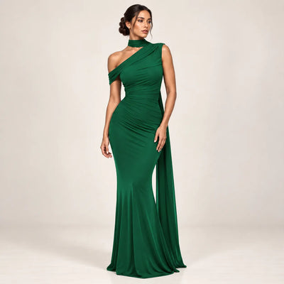Women’s One Shoulder Formal Maxi Dress