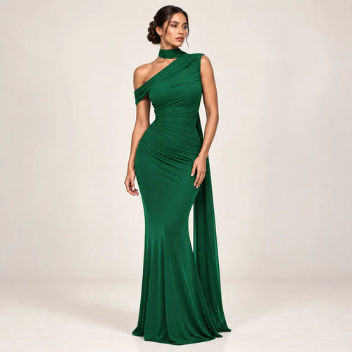 Women’s One Shoulder Formal Maxi Dress
