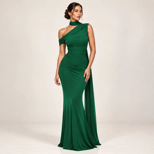 Women’s One Shoulder Formal Maxi Dress