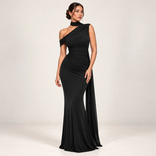 Women’s One Shoulder Formal Maxi Dress