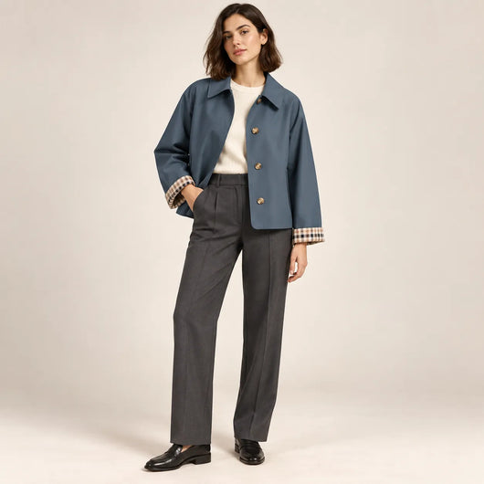 Women’s Oversized Cropped Trench Coat
