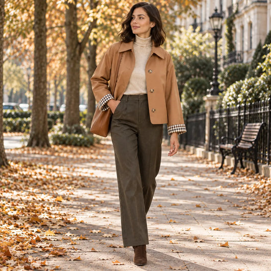 Women’s Oversized Cropped Trench Coat