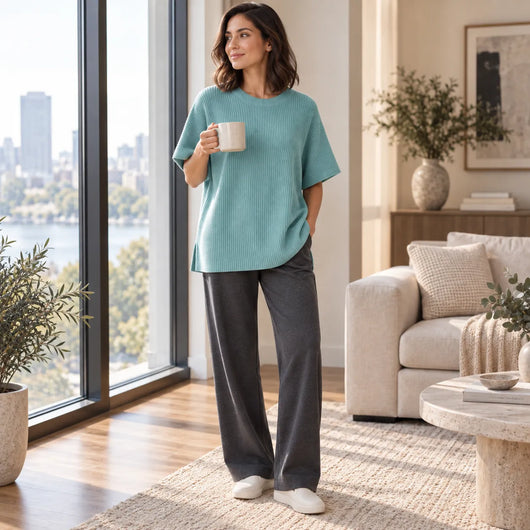 Women’s Batwing Short Sleeve Sweater