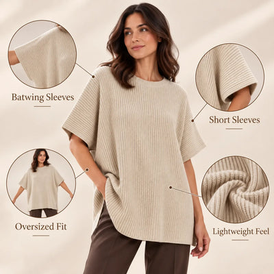 Women’s Batwing Short Sleeve Sweater