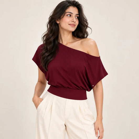 Women’s Off Shoulder Cropped Top