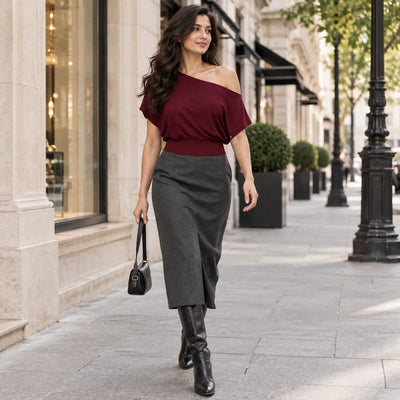 Women’s Off Shoulder Cropped Top