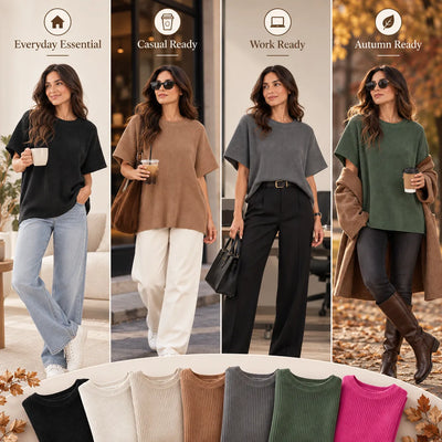 Women’s Batwing Short Sleeve Sweater