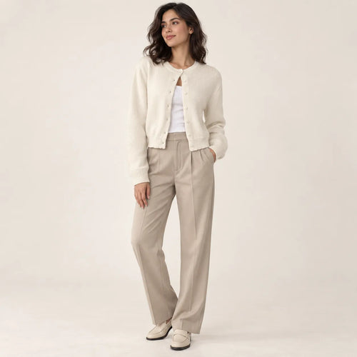 Women’s Cropped Button Up Cardigan