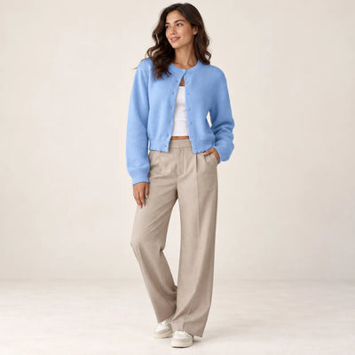 Women’s Cropped Button Up Cardigan
