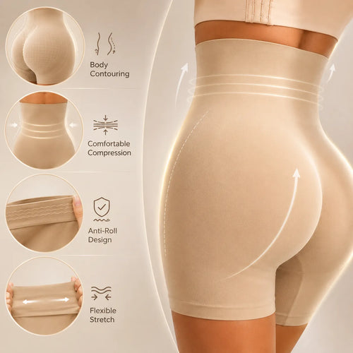 Seamless High Waist Tummy Shaper Shorts