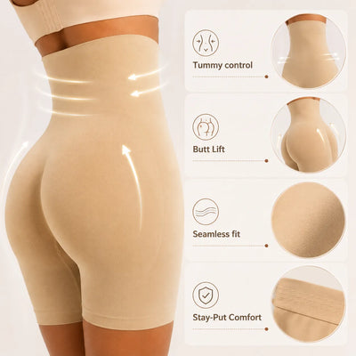 Seamless High Waist Tummy Shaper Shorts