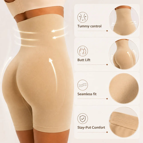 Seamless High Waist Tummy Shaper Shorts
