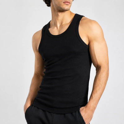 Men's Ribbed Cotton Tank Top
