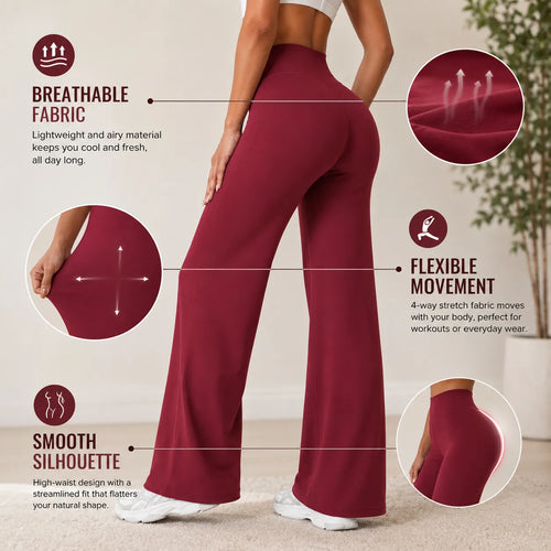 Women's High Waist Straight Leg Leggings