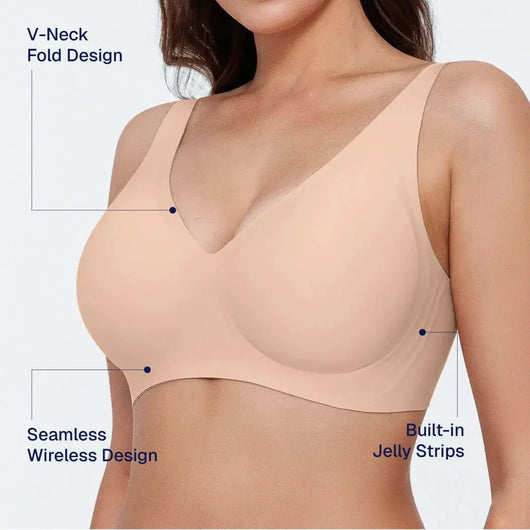 Jelly Deep V Push-Up Wireless Bra
